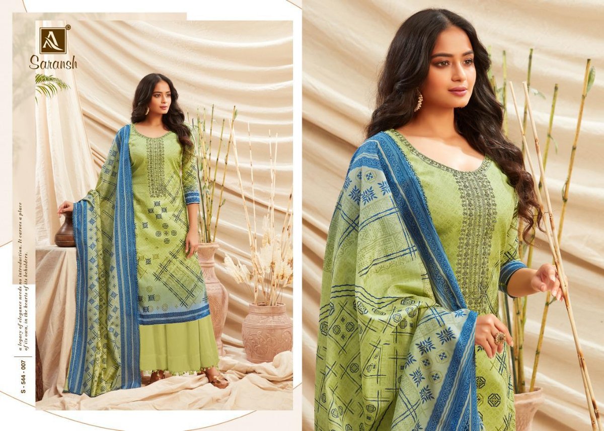 Alok Suits Saransh 544-001 to 544-010 Series 7