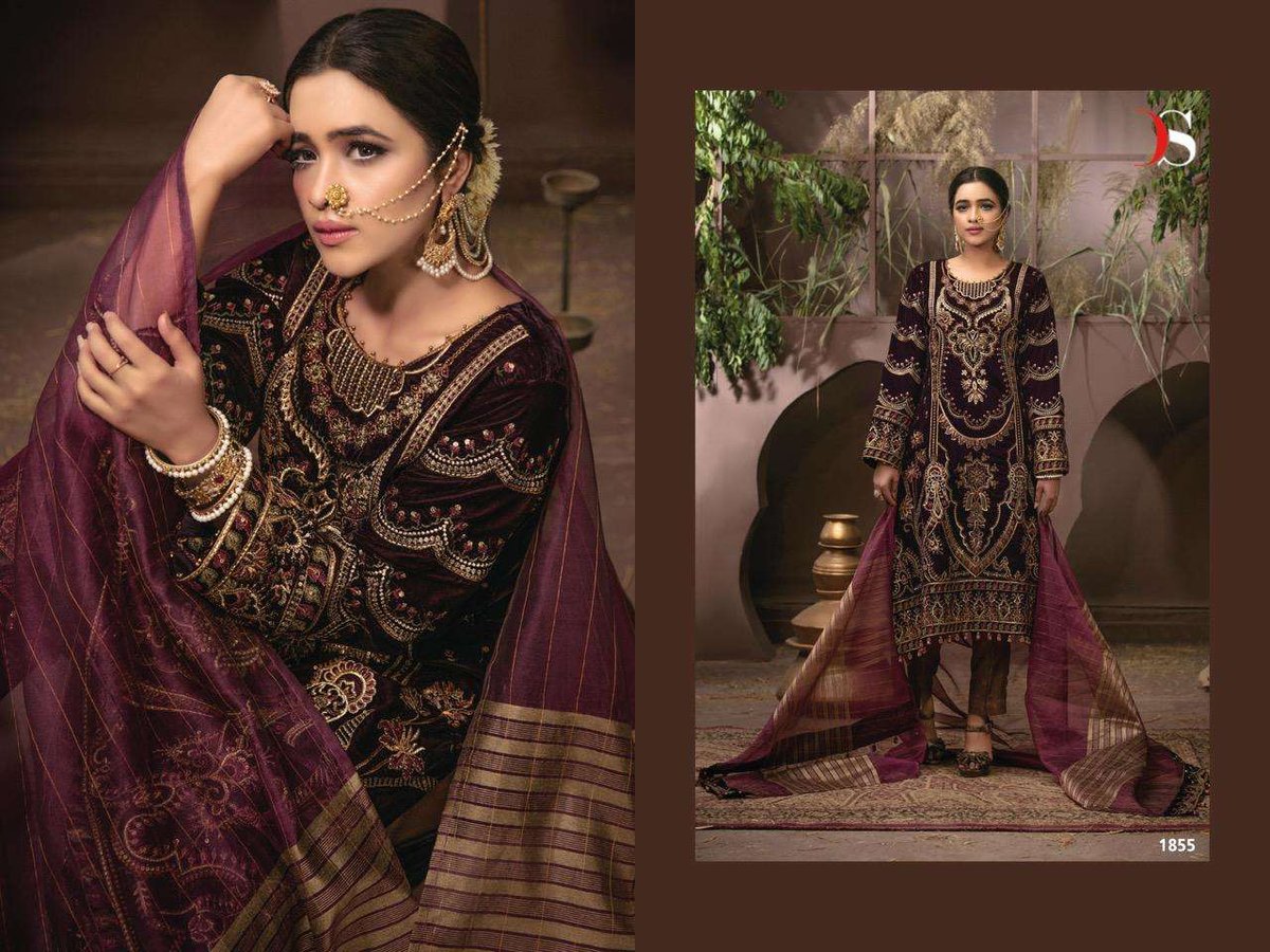 Deepsy Suits Rangrasiya Velvet Collection 1851-1856 Series 5