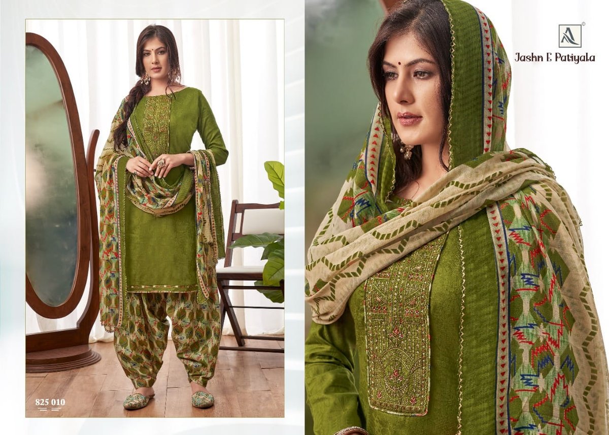 Alok Suits Jashn E Patiyala 825-001 to 825-010 Series 10