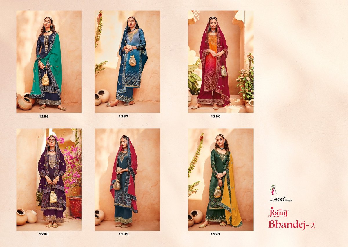 Eba Lifestyle Rang Bandhej Vol-2 1286-1291 Series 7