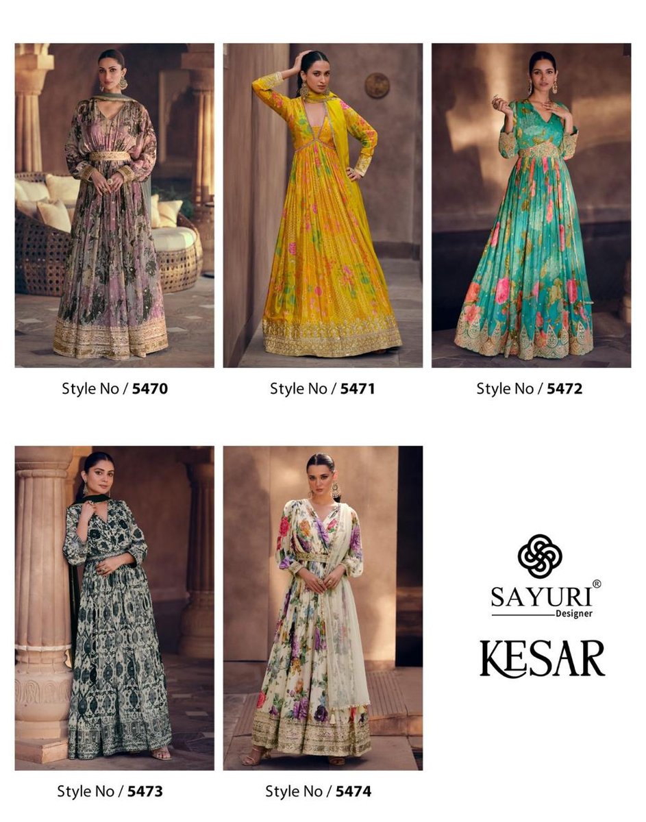 SAYURI DESIGNER KESAR 5470 TO 5474 6