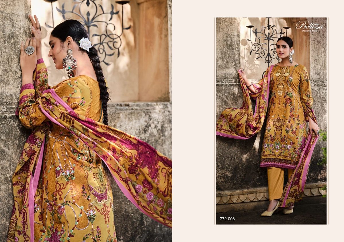 Belliza Designer Naira Vol-3 772-001 to 772-010 Series 8