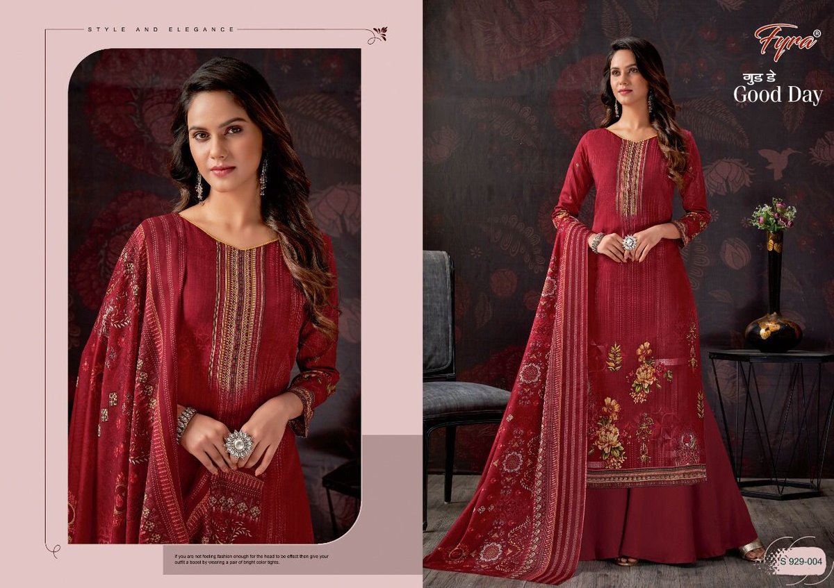 Alok Suit Fyra Good Day 929-001 to 929-010 Series 4