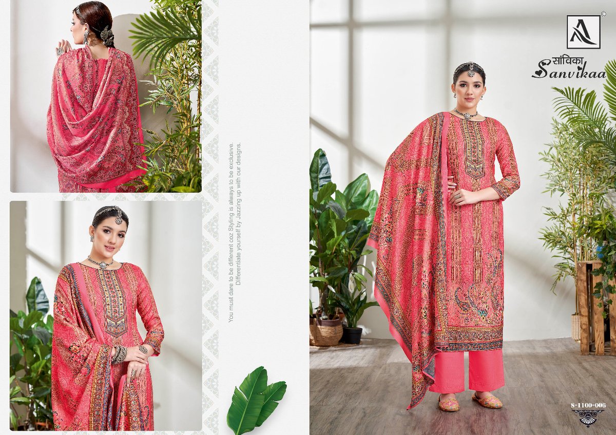 Alok Suit Sanvikaa 1100-001 to 1100-008 Series 6