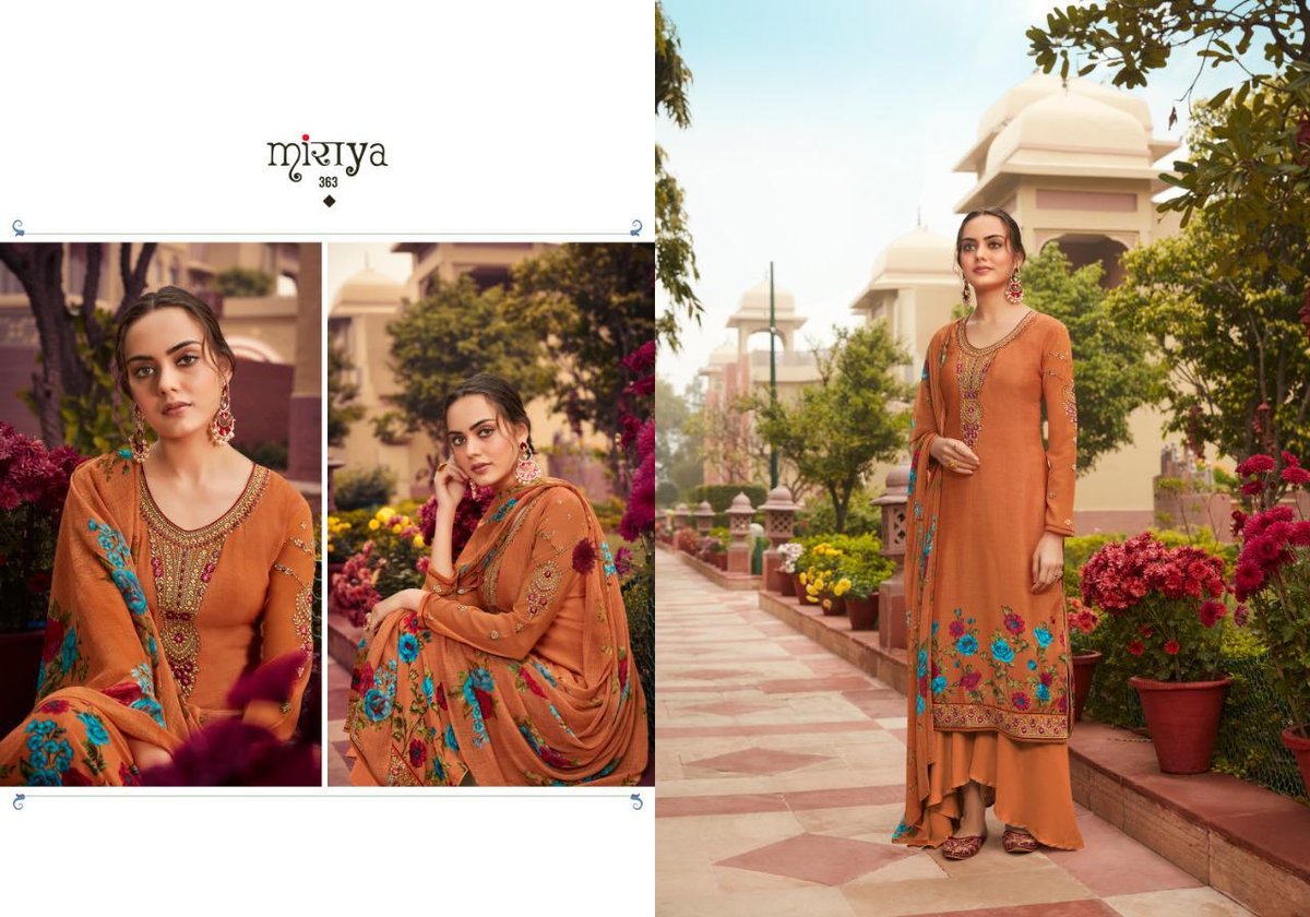 Aarav Trendz Miraya Platinum Crape 361-368 Series 3