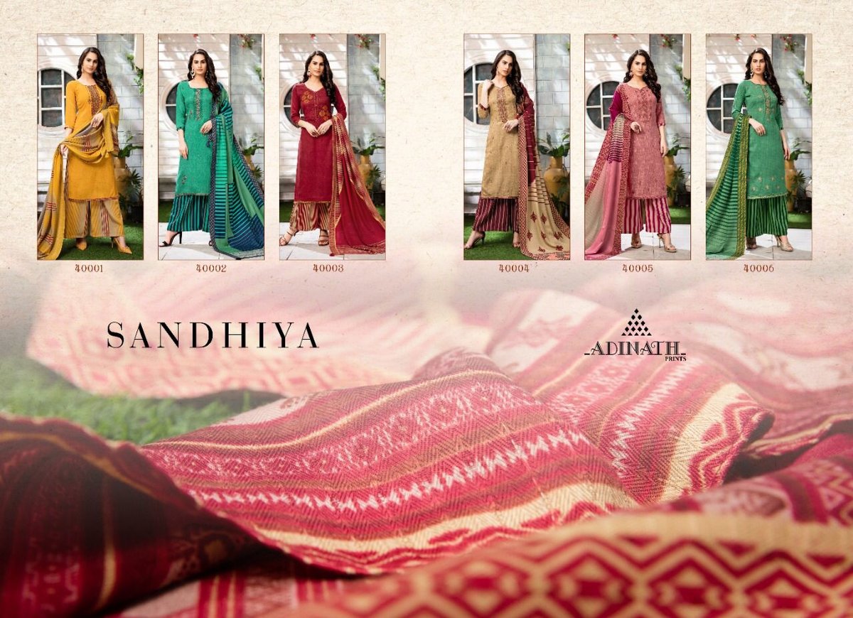 Adinath Prints Sandhiya 40001-40006 Series 7