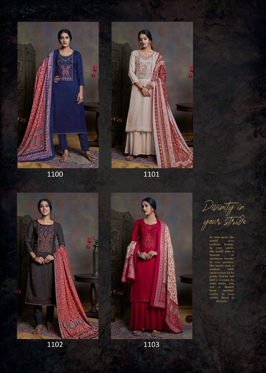 Bipson Prints Kashmiri Beauty 1100-1103 Series 5