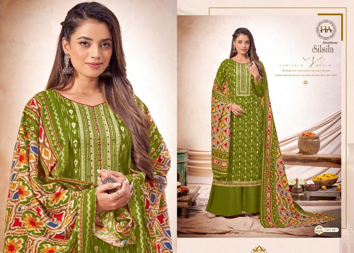 Harshit Fashion Silsila 847-001 to 847-010 Series 7
