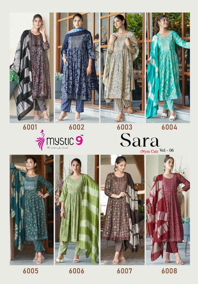 MYSTIC 9 SARA VOL-6 6001 TO 6008 9