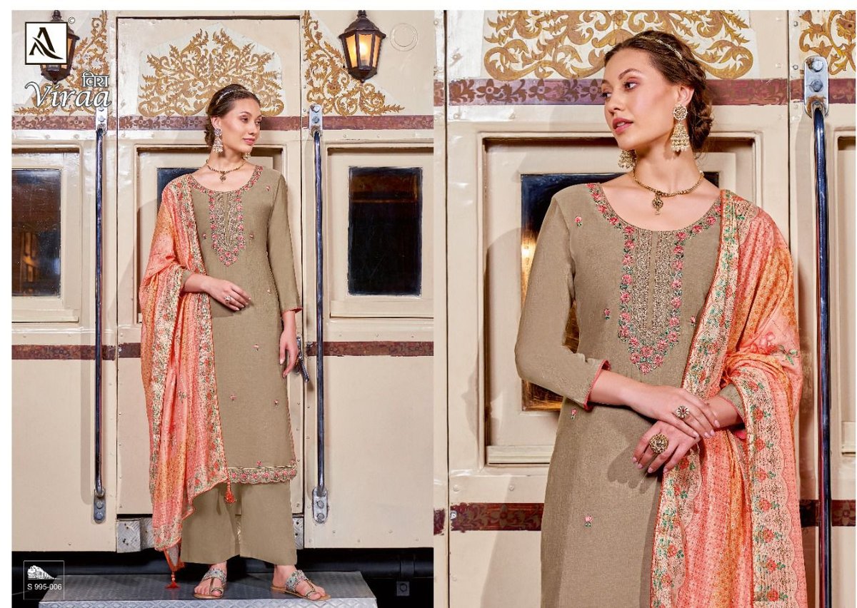 Alok Suits Viraa 995-001 to 995-008 Series 6