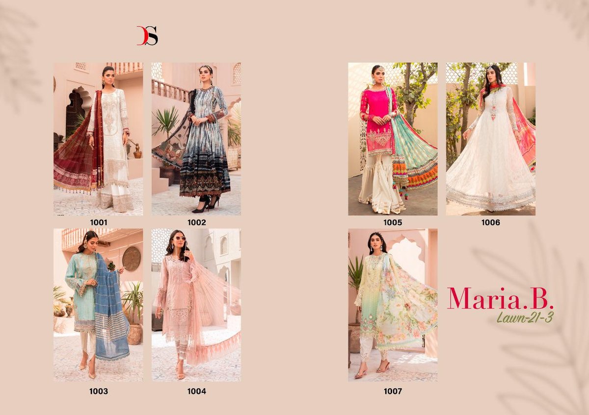 Deepsy Suits Maria B Lawn Vol-3 1001-1007 Series 8
