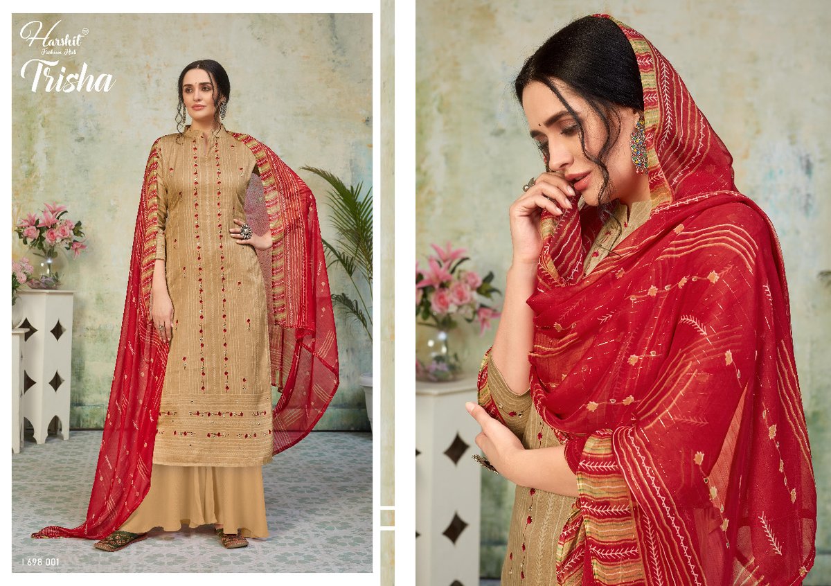 Harshit Fashion Trisha 1698-001 to 1698-010 Series 1