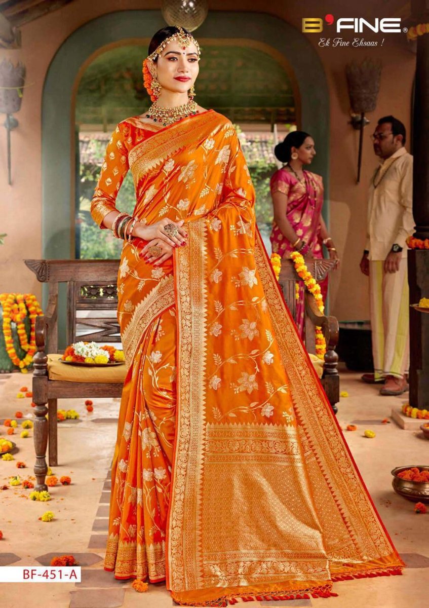 B'Fine Saree Roohani 451 Colors 1