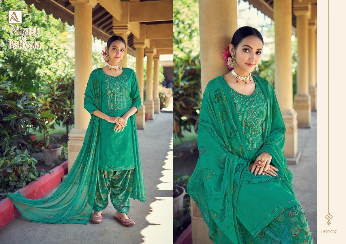 Alok Suit Nusrat-E-Patiyala 690-001-690-010 Series 7