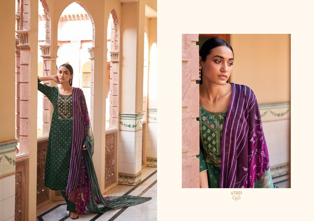 Ankit Textiles Kesariya 47001-47006 Series 1