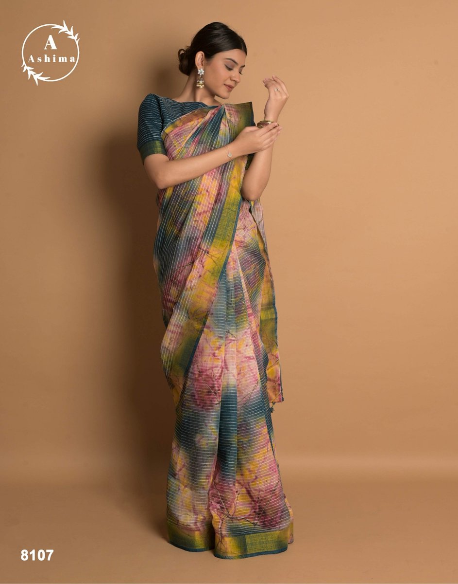Ashima Saree Kaatha Cotton 8101-8108 Series 7