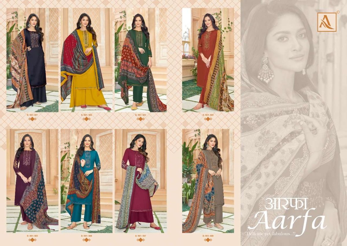 Alok Suits Aarfa 961-001 to 961-008 Series 9