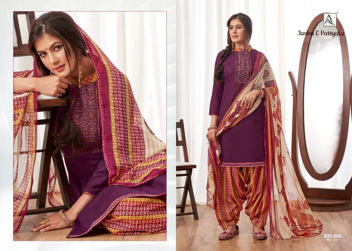 Alok Suits Jashn E Patiyala 825-001 to 825-010 Series 4
