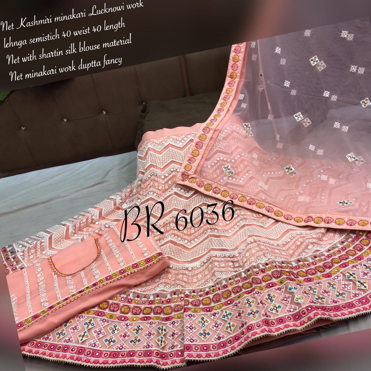BR Beautiful Designer Work Lehenga 5036 colors 3