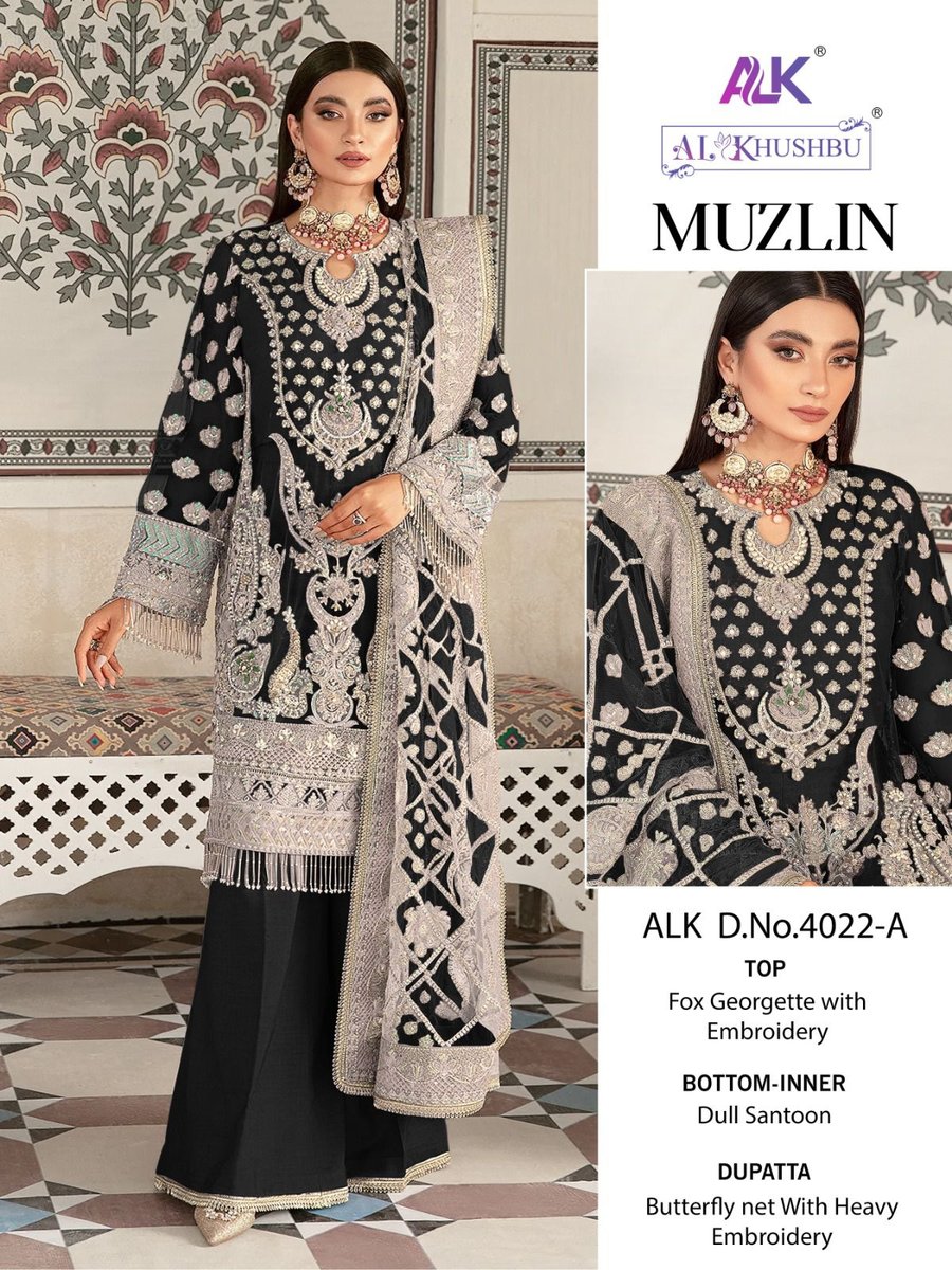 AL Khushbu Muzlin 4022 Colors 1