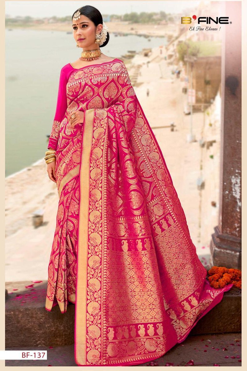 B'Fine Saree Banaras Story 101-159 Series 9