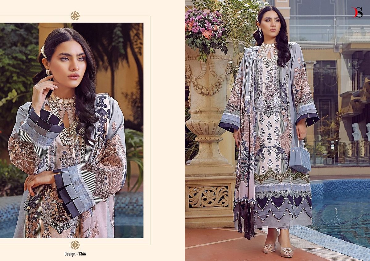 Deepsy Suits Firdous Lawn 22 Vol-2 1361-1368 Series 6