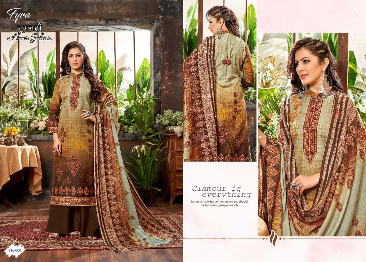 Alok Suits Fyra Noor Jahan 916-001 to 916-010 Series 8