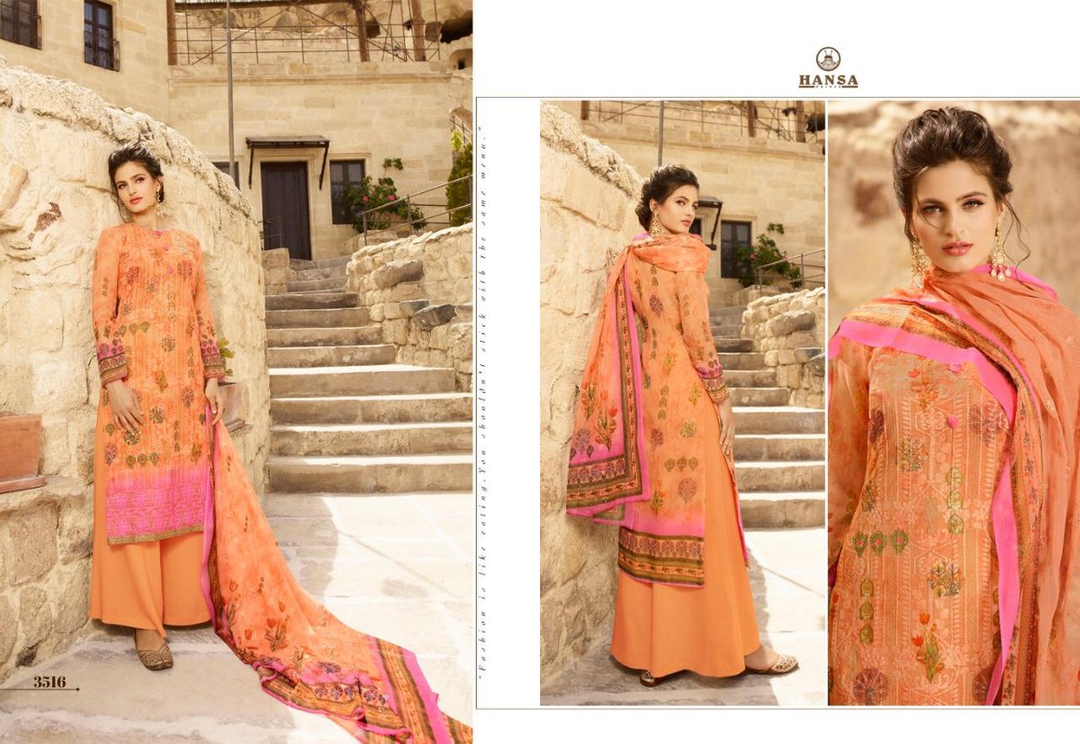 Hansa Prints Husna Ara Exclusive 3511-3518 Series 6