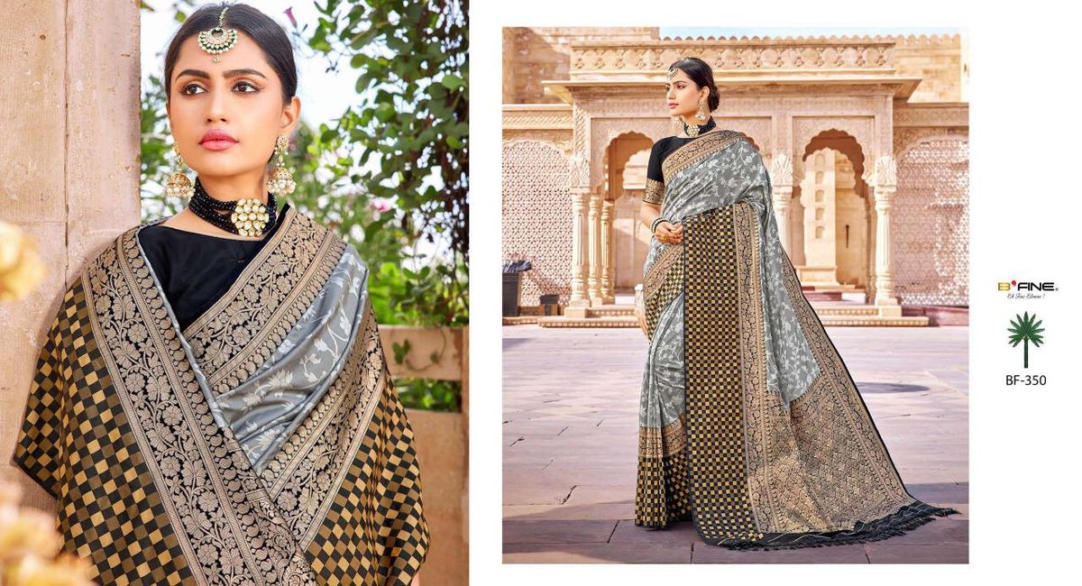 B Fine Saree Luxury Handloom BF-350 to BF-361 Series 1