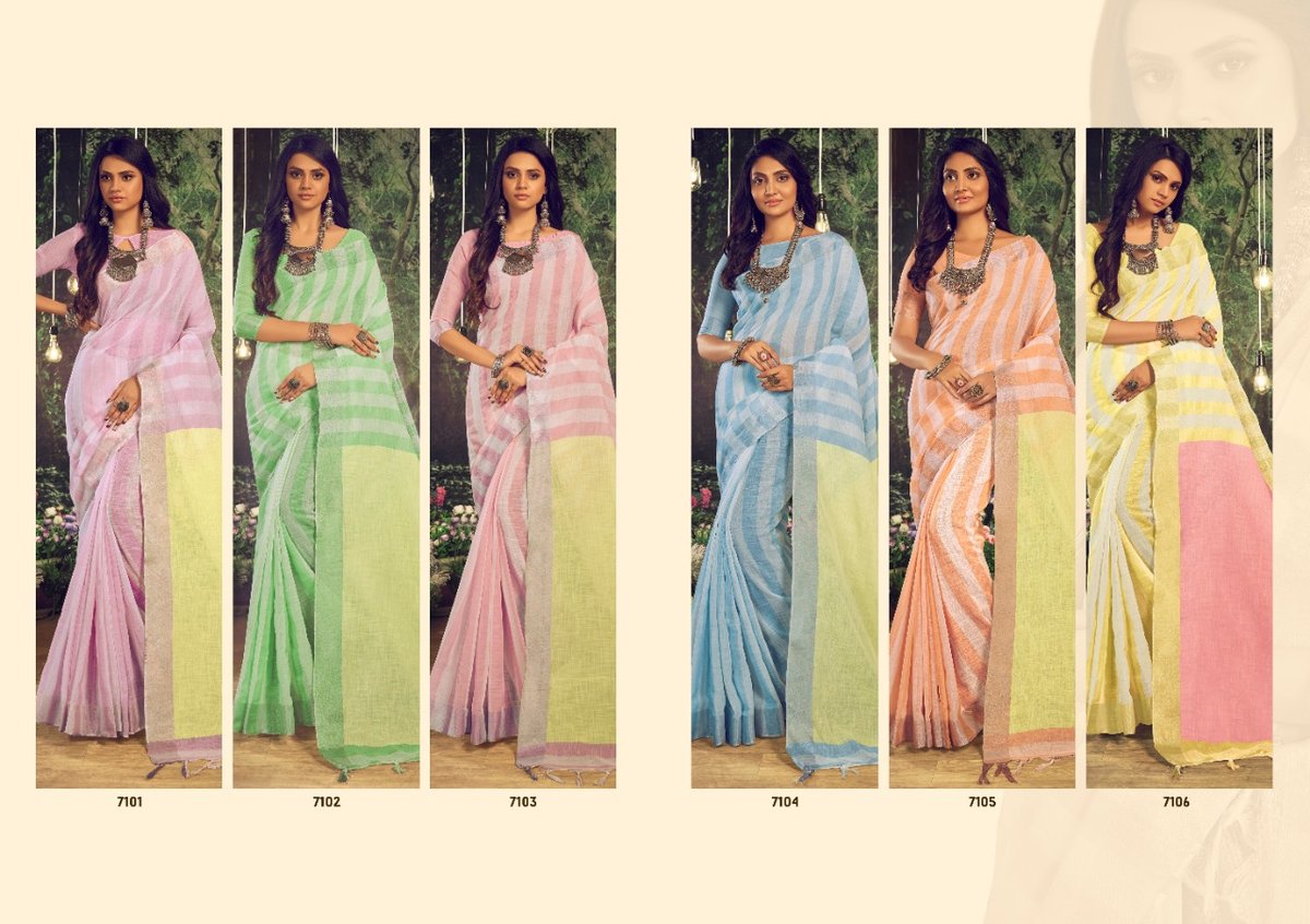 Asisa Saree Kanika 7101-7106 Series 7