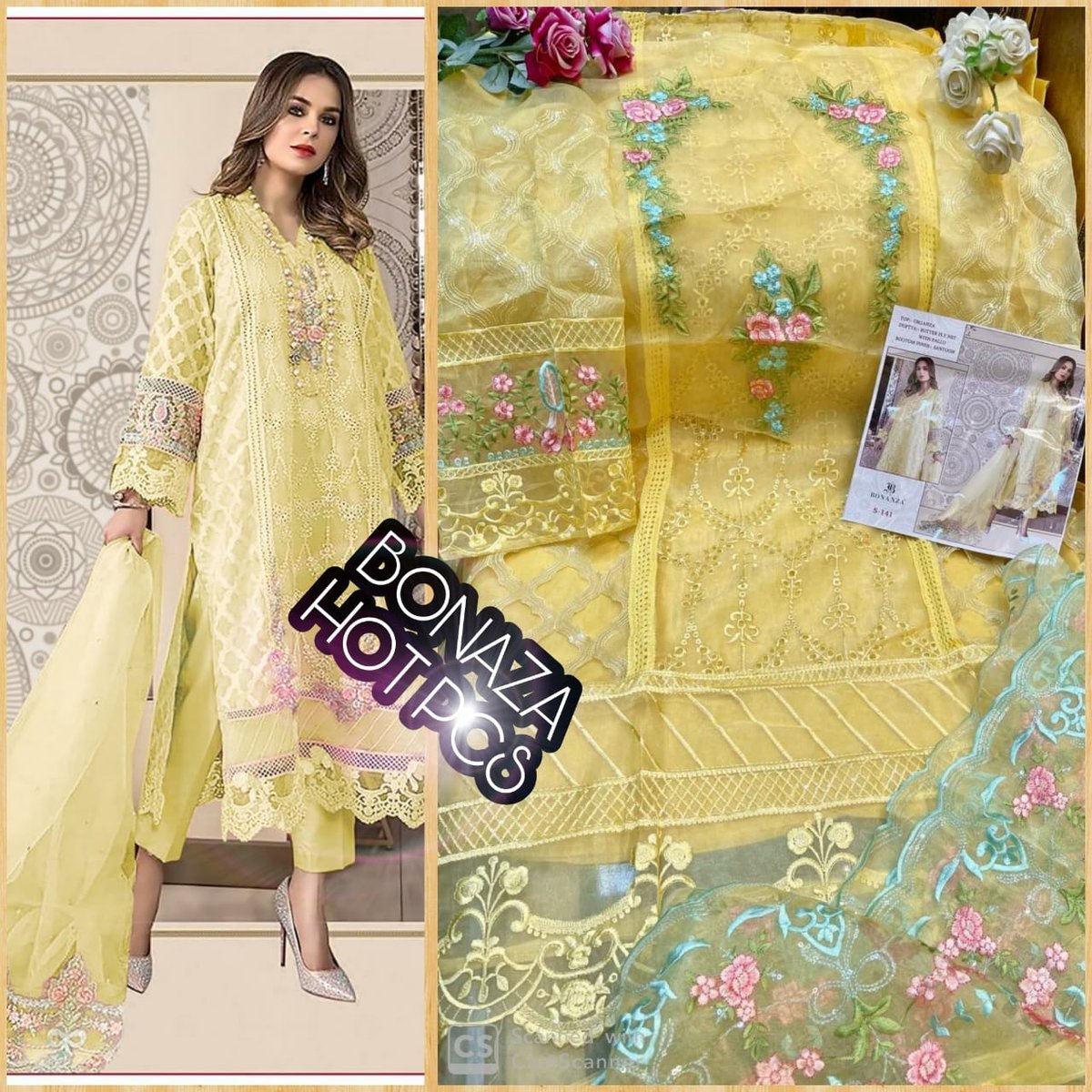 Bonanza Trendz Maria B Embroidered S-141 Colors 2