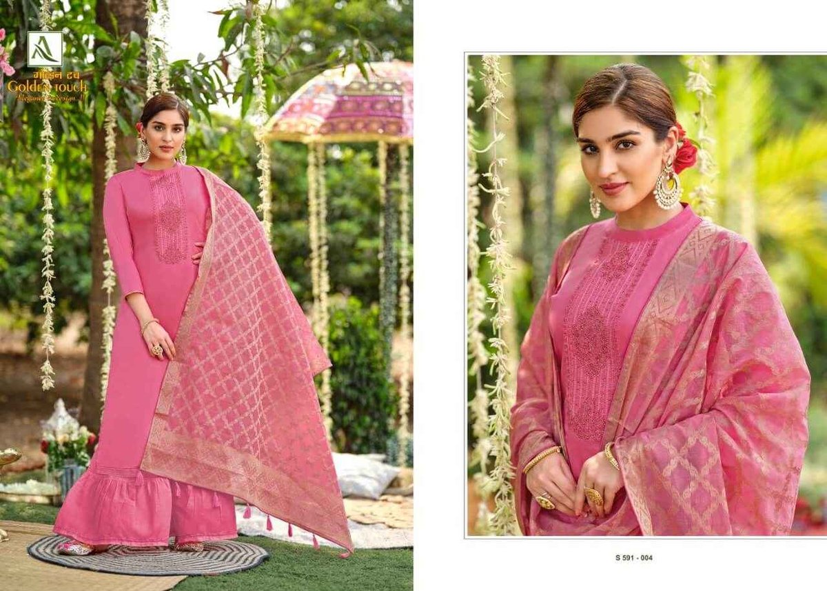 Alok Suits Golden Touch 591-001 to 591-008 Series 4
