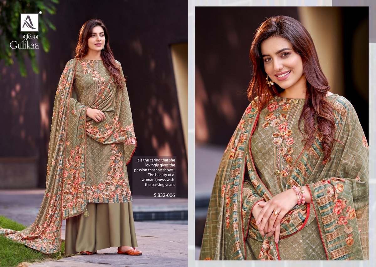Alok Suits Gulikaa 832-001 to 832-008 Series 6