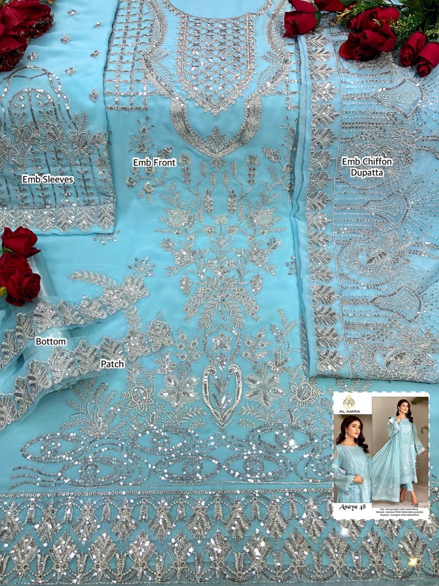 AL Amra Aanaya ZF 48 Dress Material 2