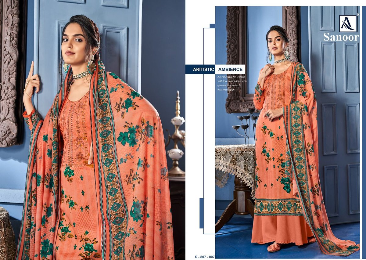 Alok Suits Sanoor 807-001 To 807-010 Series 7