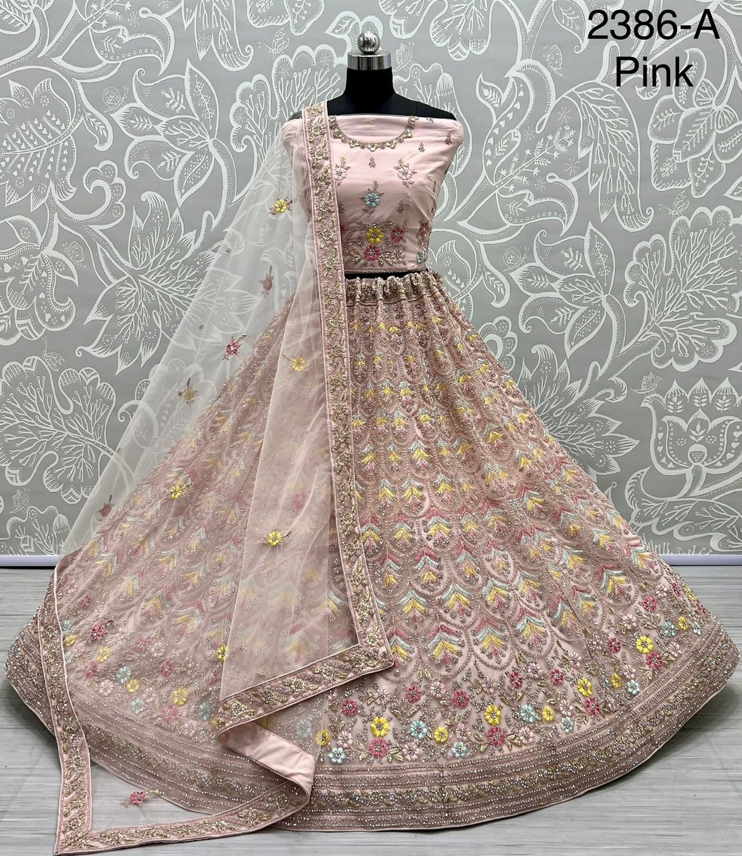 Anjani Art Designer Lehenga 2386 Colors 1
