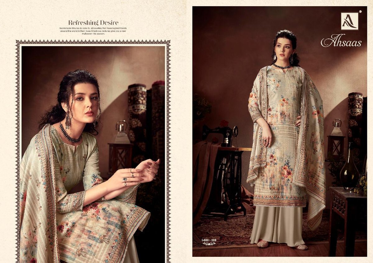Alok Suits Ahsaas 688-001 to 688-010 Series 8