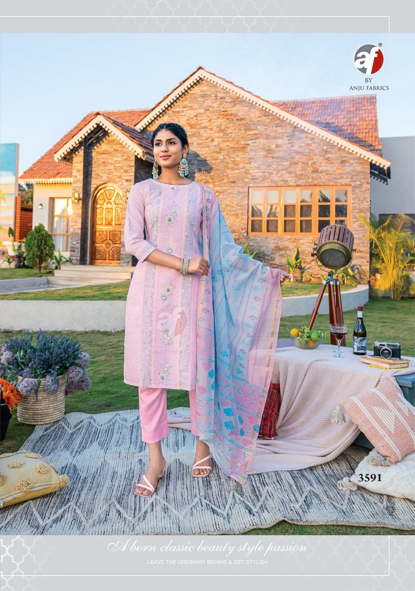 ANJU FABRIC FASHION POINT VOL-2 3591 TO 3592 1