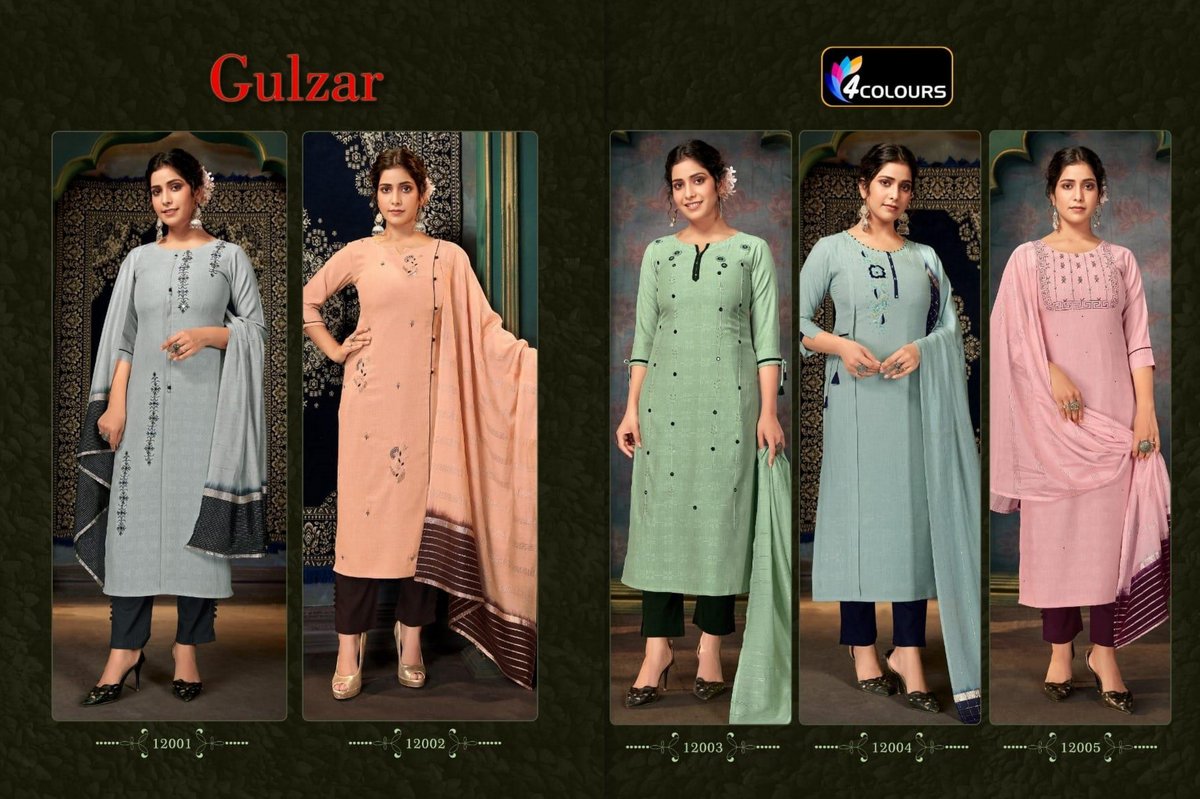 4 Colors Gulzar 12001-12005 Series 6