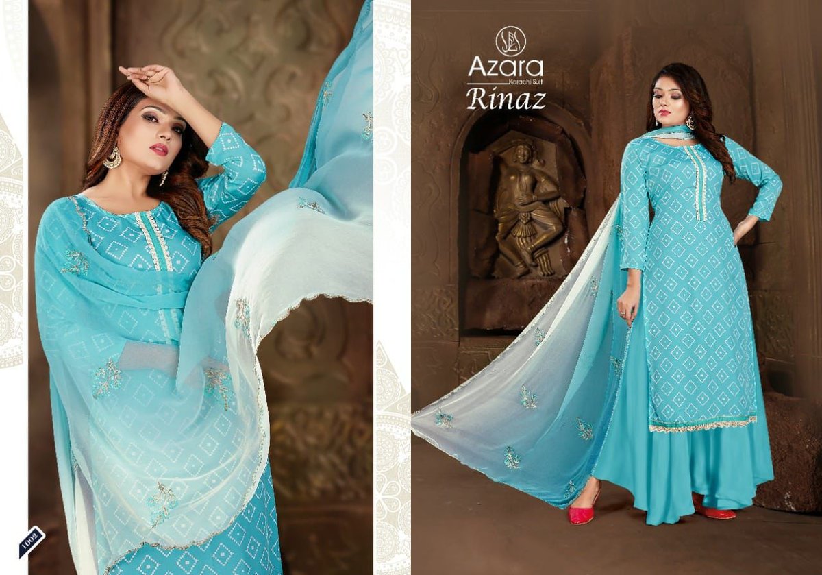 Azara Karachi Suit Rinaz 1001-1005 Series 2