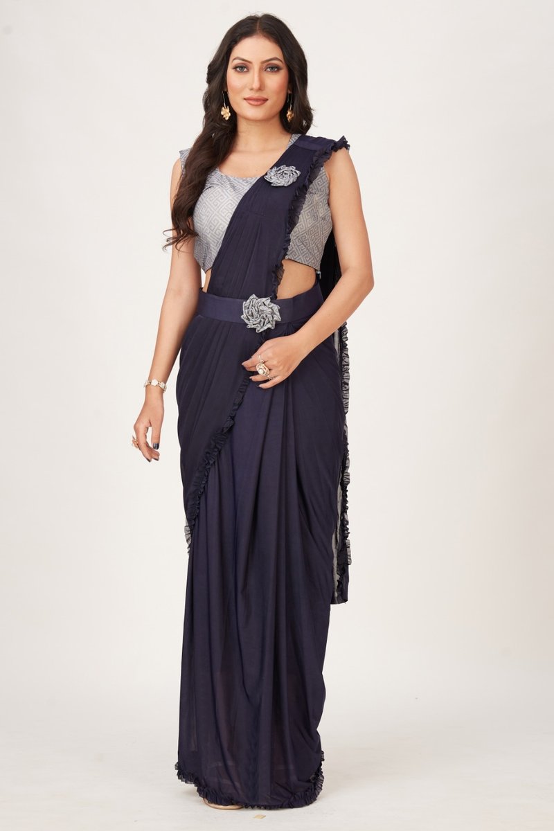 Aamoha Trendz Ready To Wear Designer Saree 101001 Colors 2