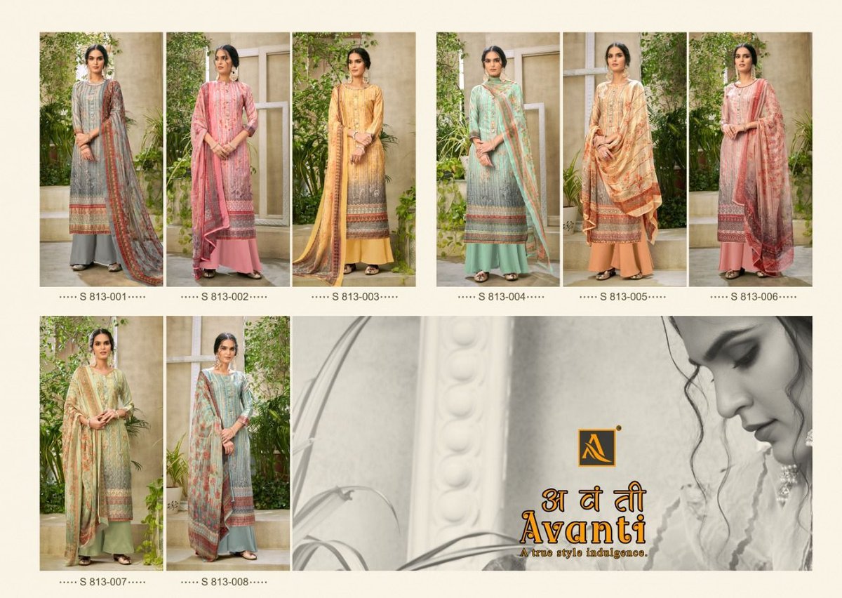 Alok Suit Avanti 813-001 to 813-008 Series 9