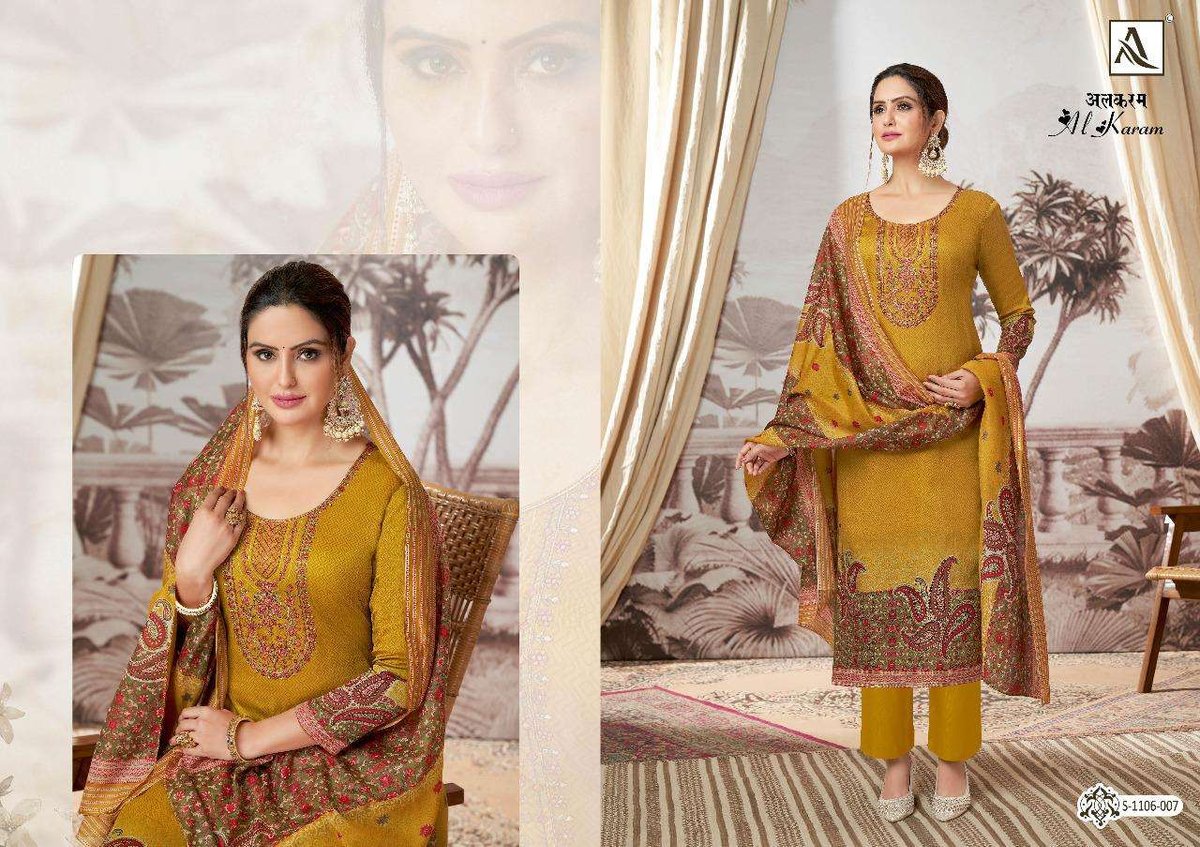 Alok Suit Al Karam 1106-001 to 1106-008 Series 7