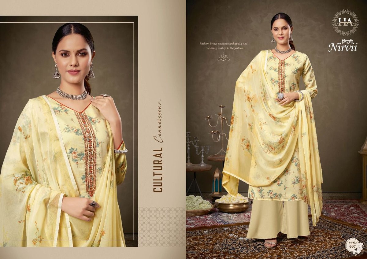 Harshit Fashion Nirvii 1023-001 to 1023-008 Series 7