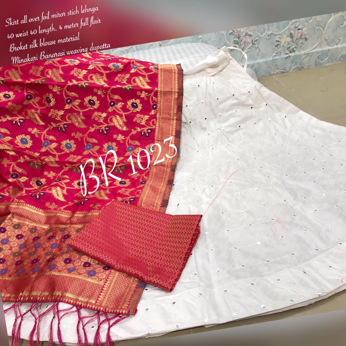 BR Designer Foil Mirror Work Designer Lehenga Choli  BR-1023 Colors 10