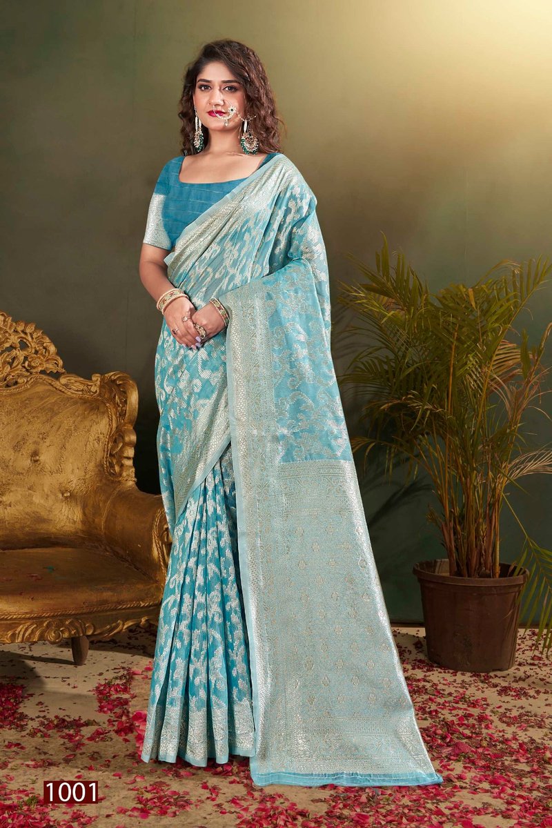 SAROJ SAREE PACIFIC COTTON VOL-2 1001 TO 1006 1