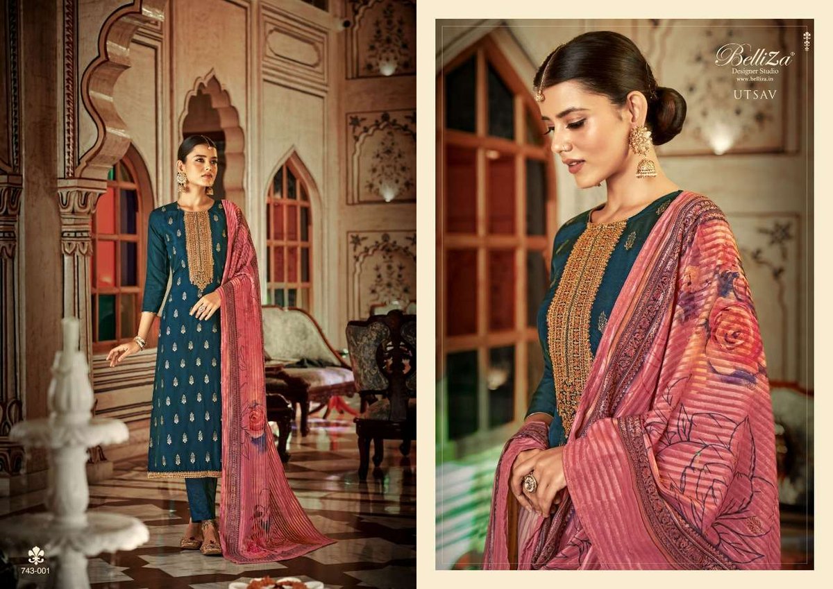 Belliza Designer Utsav 743-001 to 743-005 Series 1