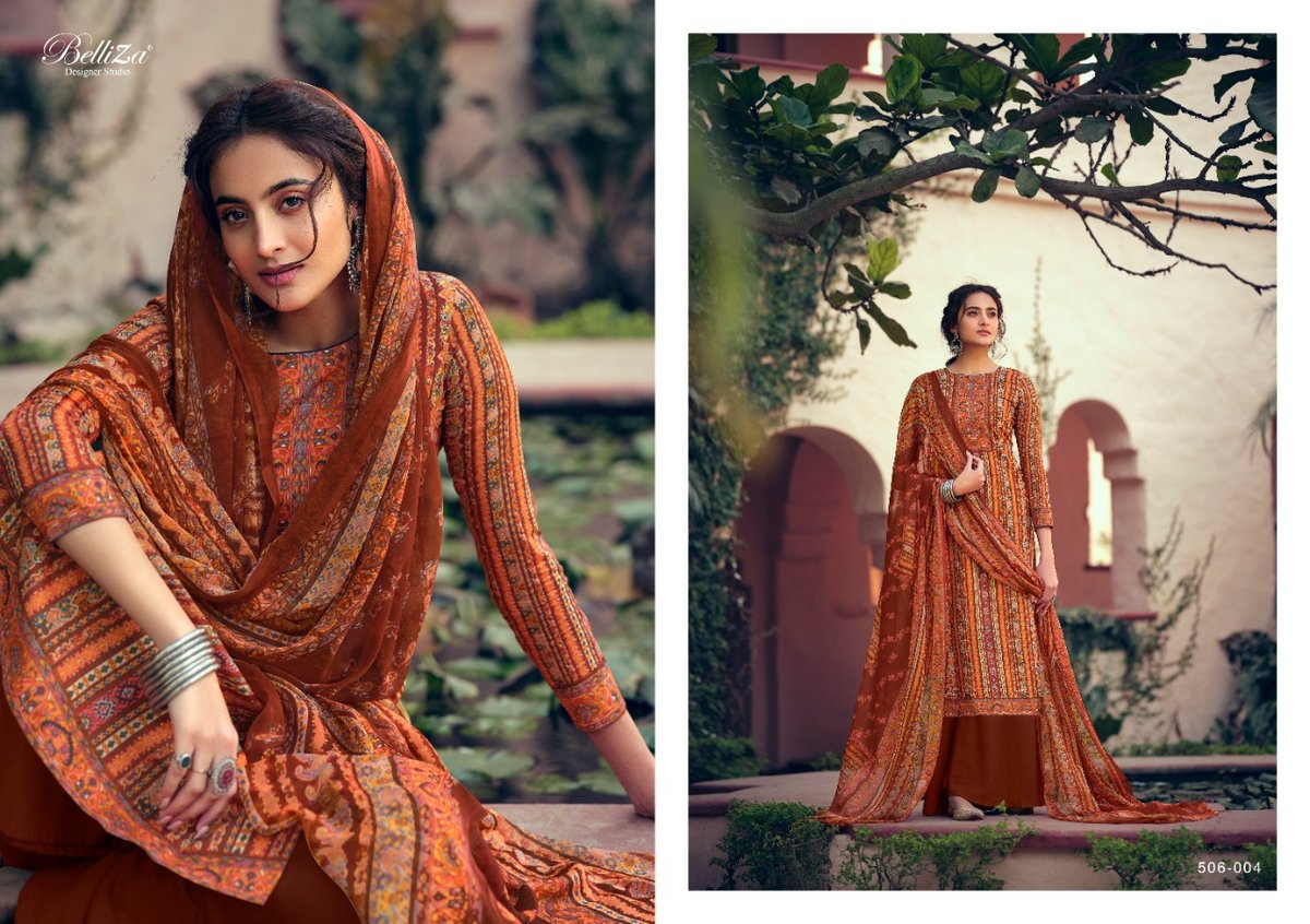 Belliza Designer Studio Zohra 506-001 to 506-010  Series 4
