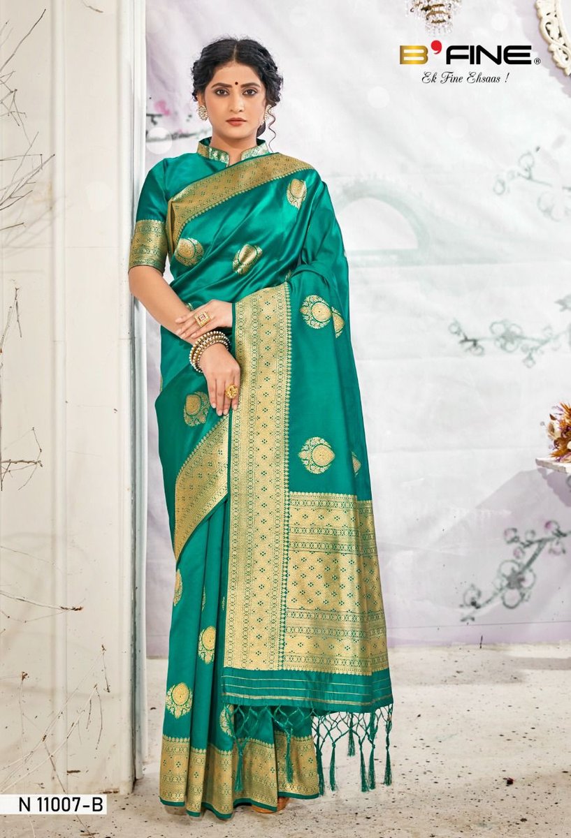 B Fine Saree Shaan-E-Kashi  11007-11012 Series 2