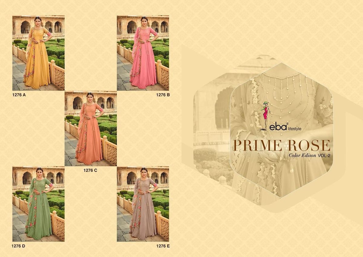Eba Lifestyle Prime Rose Colors Edison Vol-2 1276 Colors 6